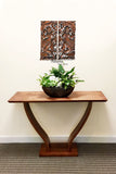 living room carved wood wall art panel
