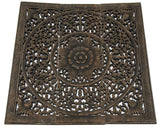 wood carved wall decor rustic wall panels 3 pcs set