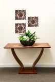 unique living room wood carving square plaque