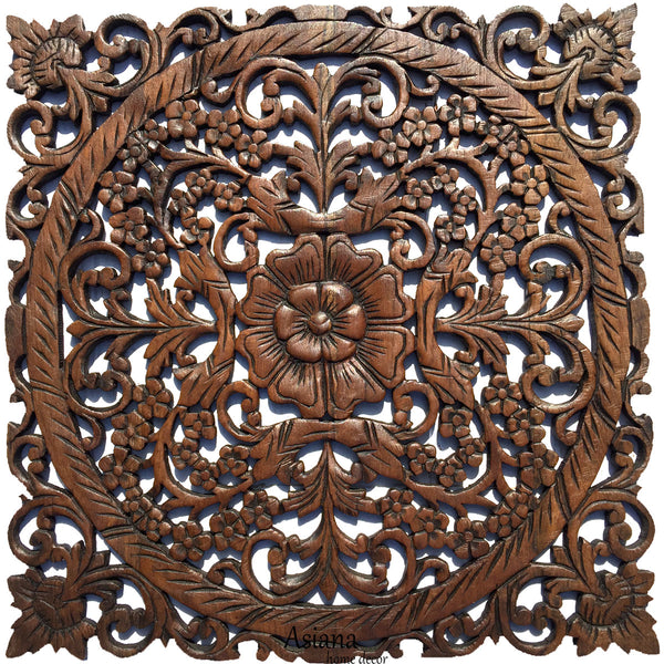 asian_floral_carving_wood_wall