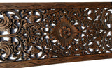Floral Wood Carved Wall Panel Decoration. Asian Home Decor Wall Hanging. Large Wood Wall Plaque 35.5"x13.5"x0.5" Color Options Available