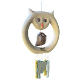 Owl Ceramic Wind Chimes-Handmade Decorative Outdoor & Indoor Hanging Ornament