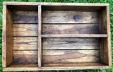 Teak Wood Wall Shelf or Utensile Box Organizer. Versatile Home Accents Decor