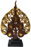 Clearance Asian Centerpiece Home Accent Decor Carved Wood Tree Statue