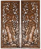 Thai Sawaddee Greeting Carved wood home decor
