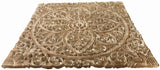Large Wood Carved Square Wall Art Panel. Asian Home Decor. Available size 24",36"and 48" Color Option