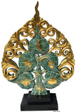 Clearance Asian Centerpiece Home Accent Decor Carved Wood Tree Statue