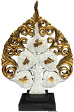 Clearance Asian Centerpiece Home Accent Decor Carved Wood Tree Statue