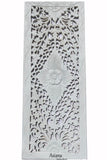 Floral Wood Carved Wall Panel. Wall Hanging. Decorative Contemporary Wall Panel. 35.5"x13.5"x0.5" Color Option Available