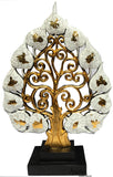 Clearance Centerpiece Accent Home Decor Carved Wood Tree Statue with Stand